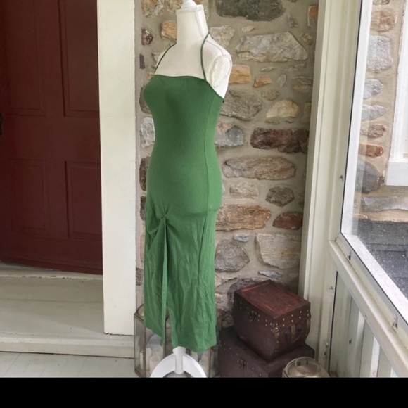 NWT Reformation Hilo Knit Dress Palm Green $148 Womens Small - Picture 7 of 12